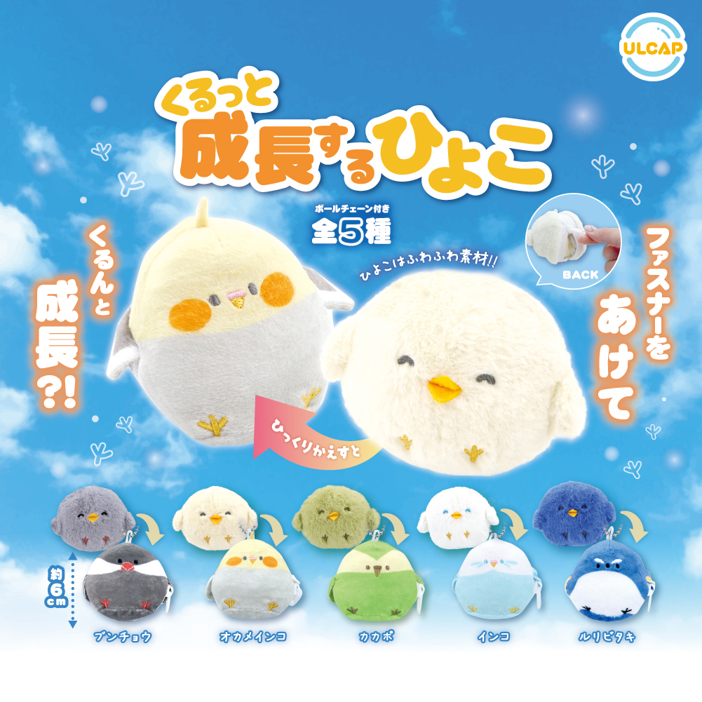 くるっと成長するひよこ