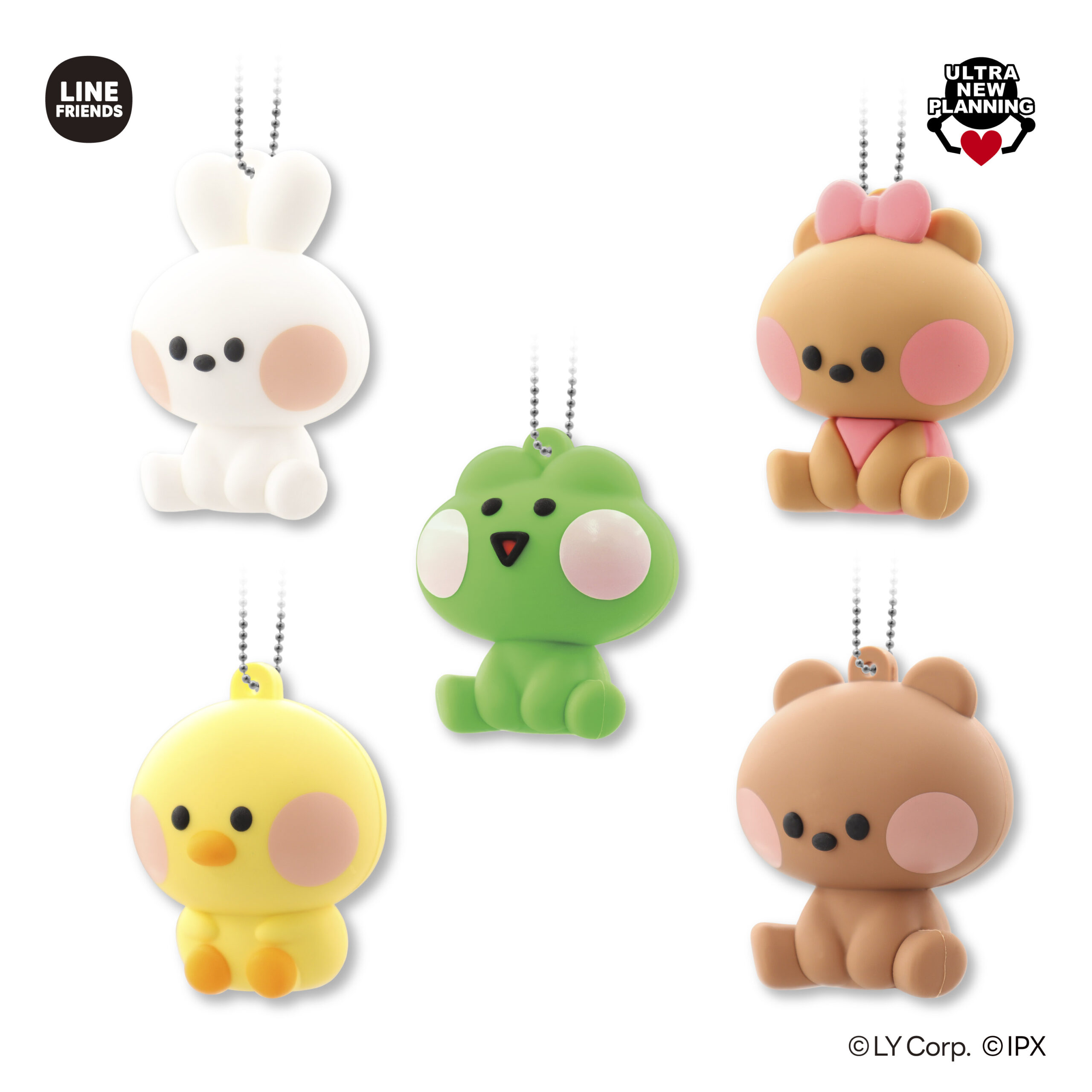 LINE FRIENDS minini 3Dラバーマスコット